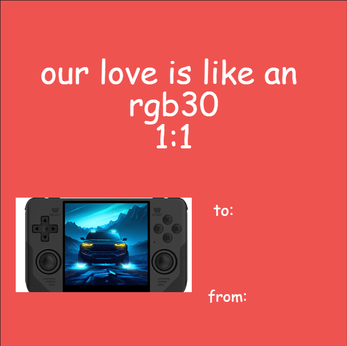 RGB30 Valentine
