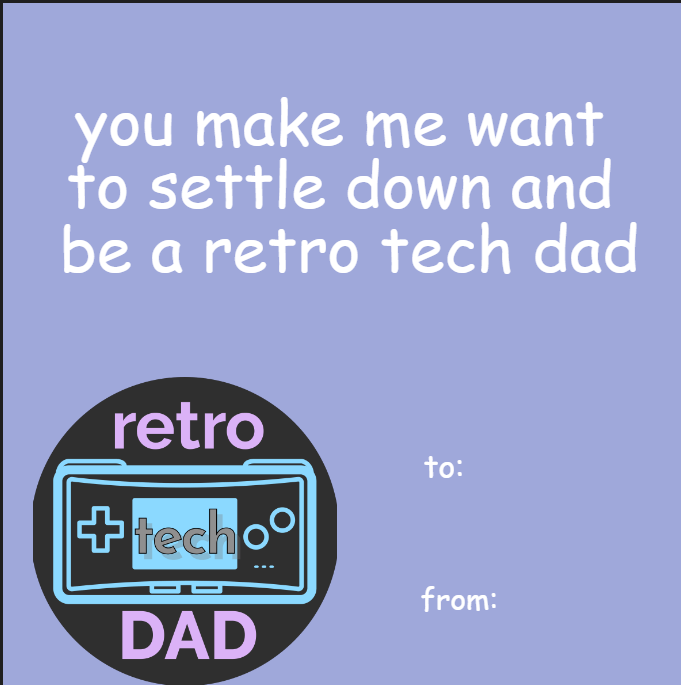 Retro Tech Dad Valentine