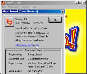 Bleem! demo running in Windows 98