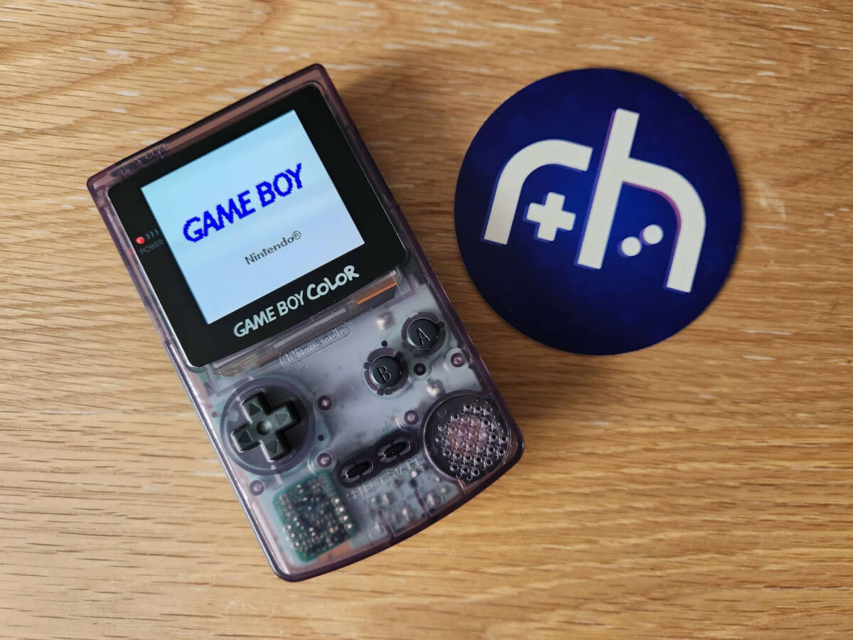 Game Boy Color AMOLED Mod with RH Sticker