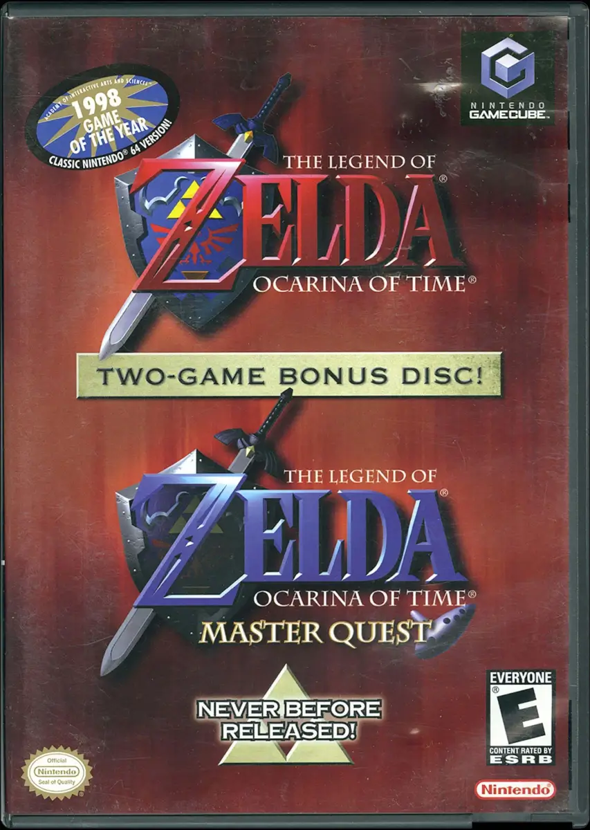 Scan of the Ocarina of Time GameCube Bonus Disc.