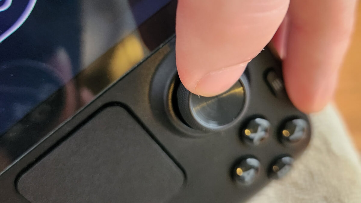 Steam Deck OLED Fix Stick Drift - Hold your new Joystick at 0-0