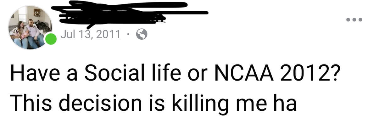 NCAA Facebook Post