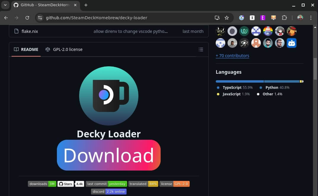 Install Decky Loader