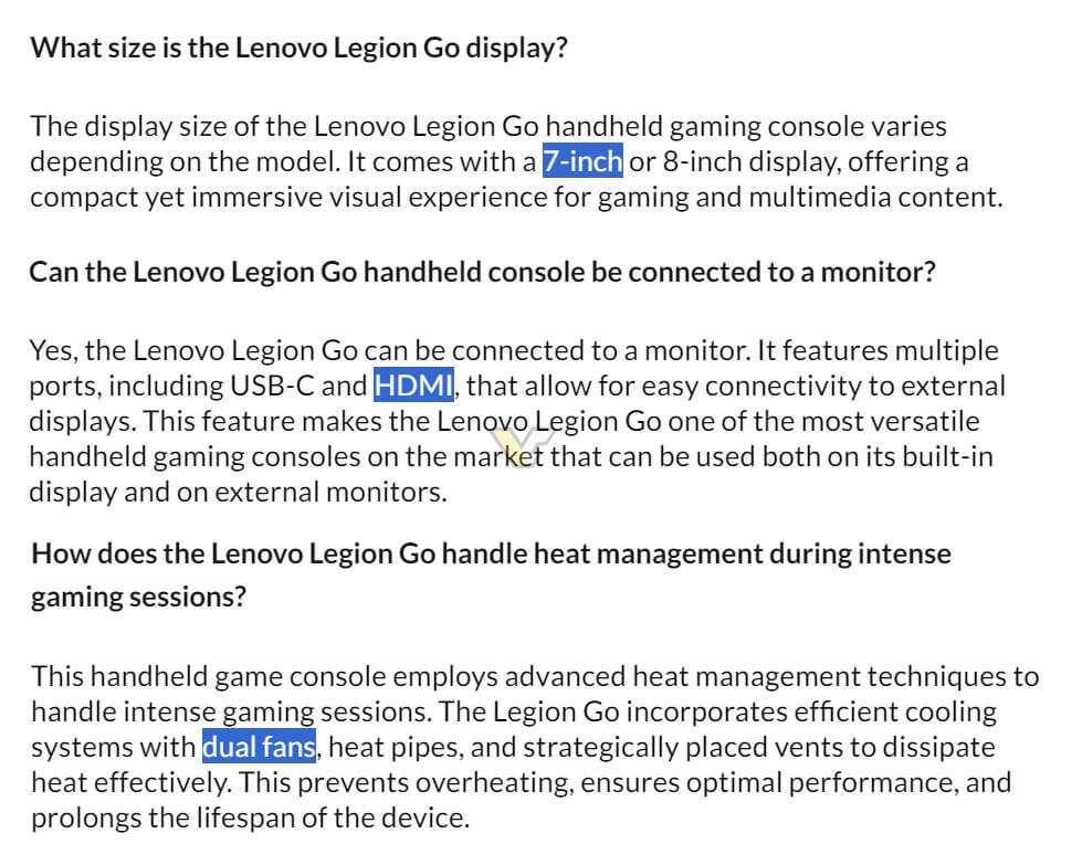 Lenovo Legion Go Lite leak