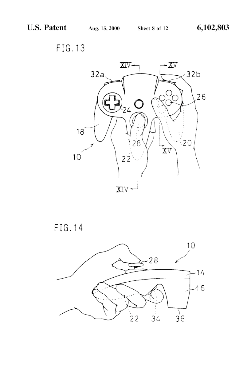 N64 controller patent