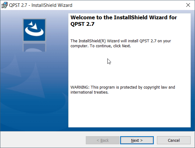 QPST 2.7 InstallShield Wizard