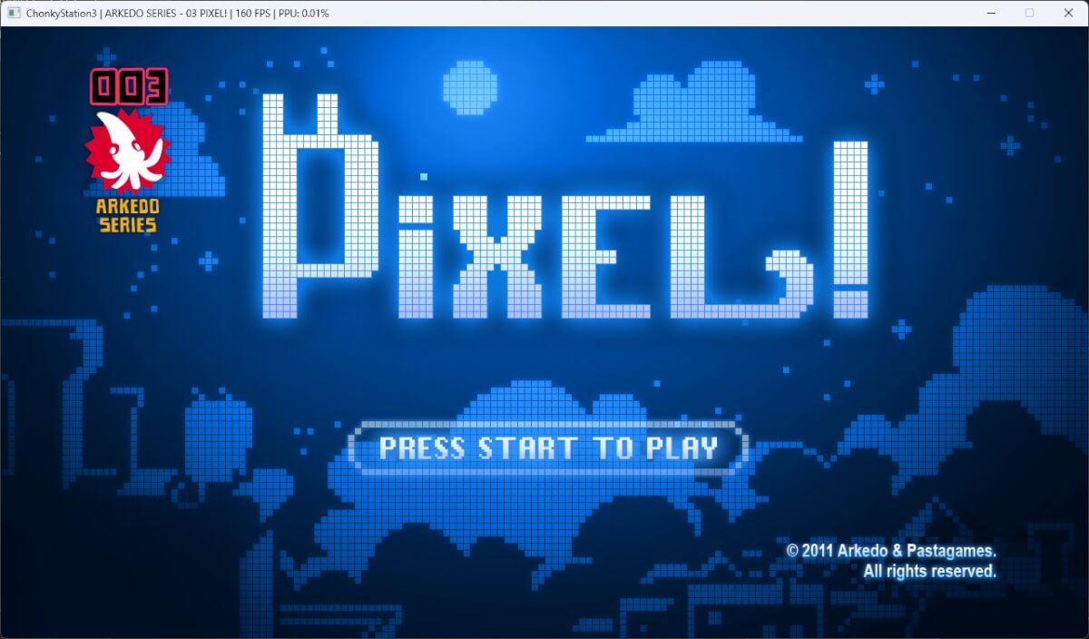 ChonkyStation3 - Arkedo Series Pixel - Menu screenshot
